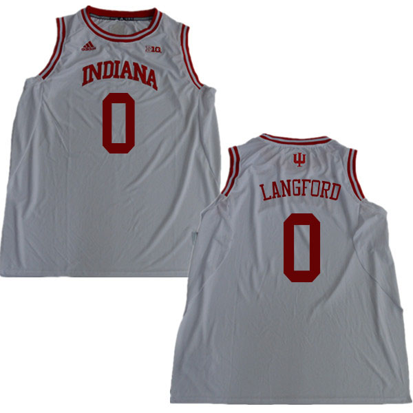 Men #0 Romeo Langford Indiana Hoosiers College Basketball Jerseys Sale-White